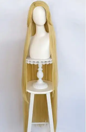 Movie Rapunzel 150cm Long Straight Golden Cosplay Wigs Tangled Princess Heat Resistant Synthetic Hair Anime Wig