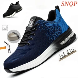 Scarpe antinfortunistiche moda stivali da uomo scarpe con punta in acciaio scarpe da ginnastica da lavoro antiforatura scarpe da uomo stivali da lavoro calzature indistruttibili