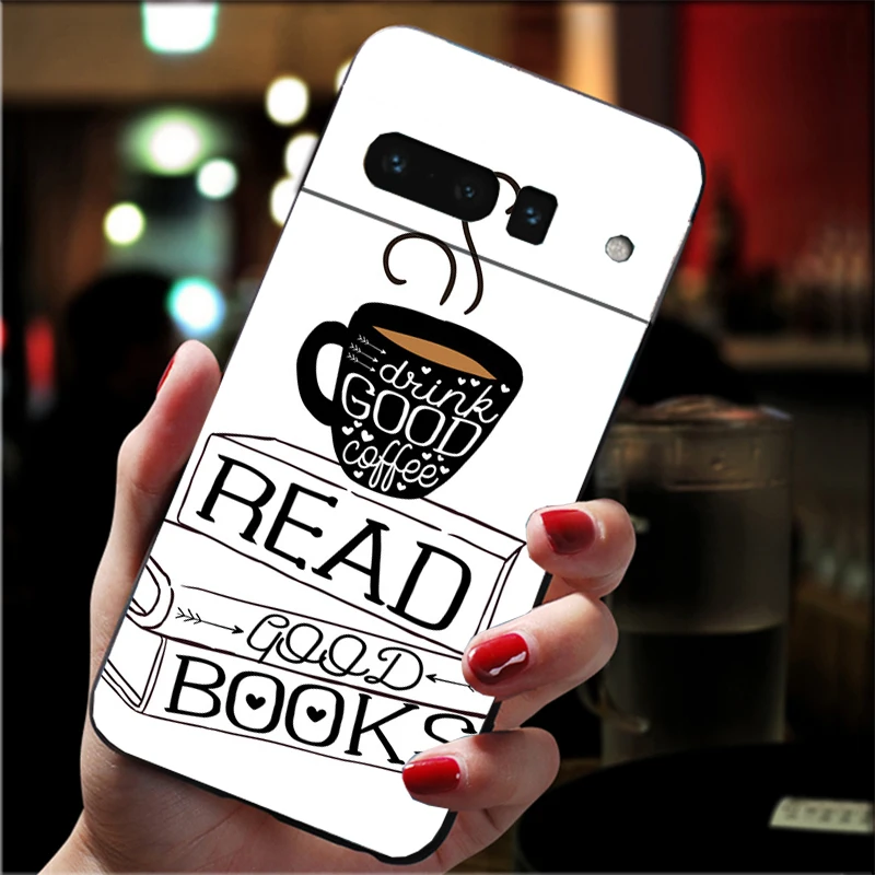 حافظة هاتف لهاتف جوجل بيكسل 10 9 برو XL 9A 8 7 6 Pro Pixel 8A 7A 6A Pixel 8 7 6 5 OK ولكن أول فتاة القهوة #6