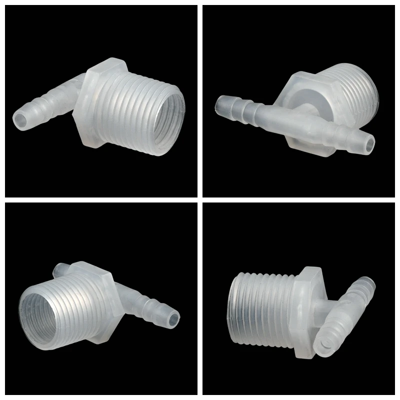 Male Thread PP Pagoda Connector Aquarium Tank Joints Micro Irrigation Garden Water Pipe Hose Adapter 3-Way Connector 5-10PCS