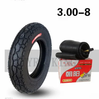 Good Quality 3.00-8 Inner Tube Outertyre for Trolleys, Electric Motor Tricycles Electric Scooters Mini Motorcycle Accessory