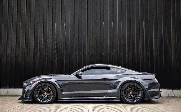 for Ford Mustang Wide-body Kit Mustang Upgrade ROBOT Style front and rear bumper Spoiler wide-body Kit