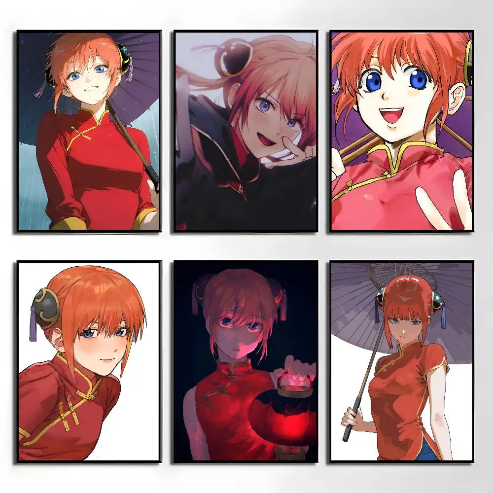 1pc Kagura Anime Cartoon Characters Poster Sticker Print Waterproof Wall Art For Living Room Bedroom Home Decor