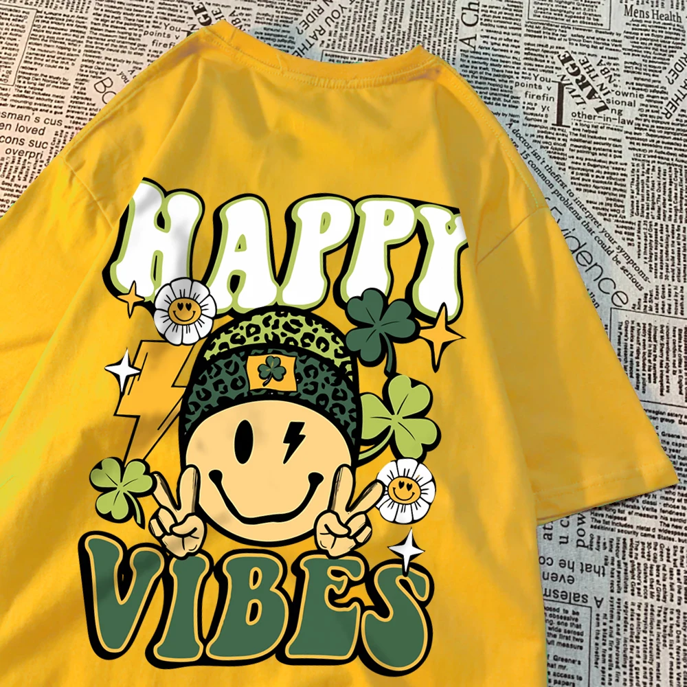 Happy Vibes Need To Maintain Daily Men T-Shirt Summer Crewneck Tee Clothes Summer Cotton Breathable T Shirt Crewneck Loose Tops