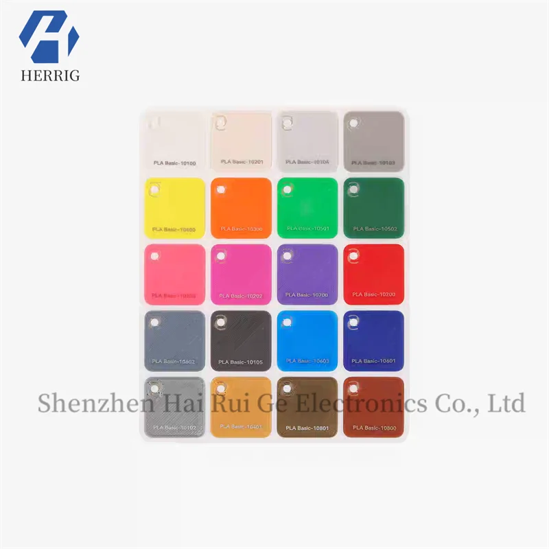 TuoZhu 3D Printing Material Color Card 24*24mm 80 Pieces