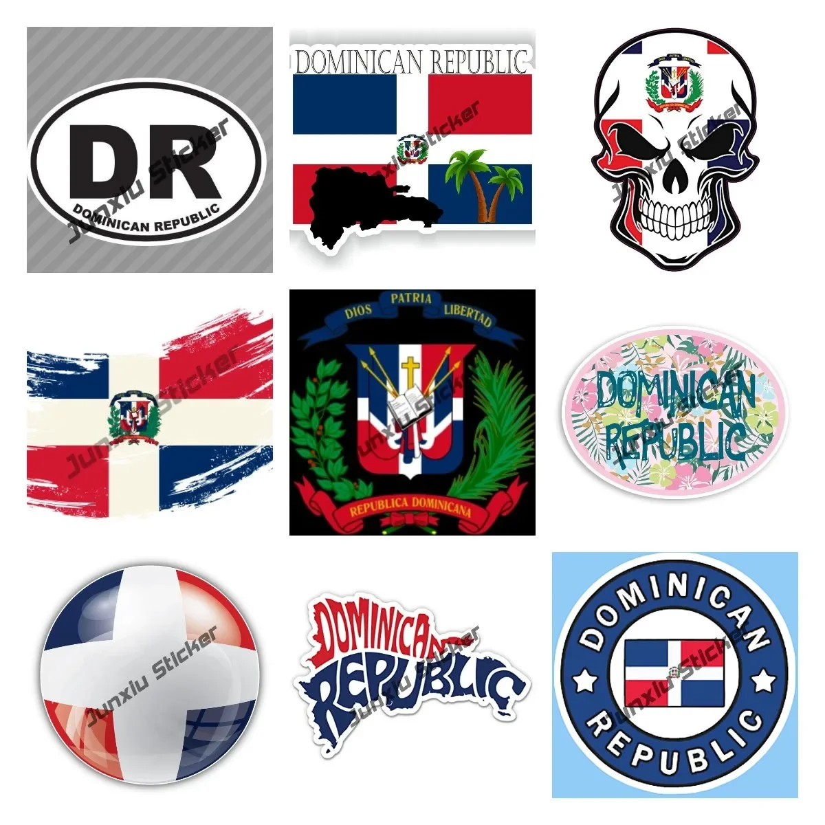 ¿Qué es el rd letra y por qué este adhesivo de la bandera dominicana con calavera es tan popular entre los fanáticos del caribe?