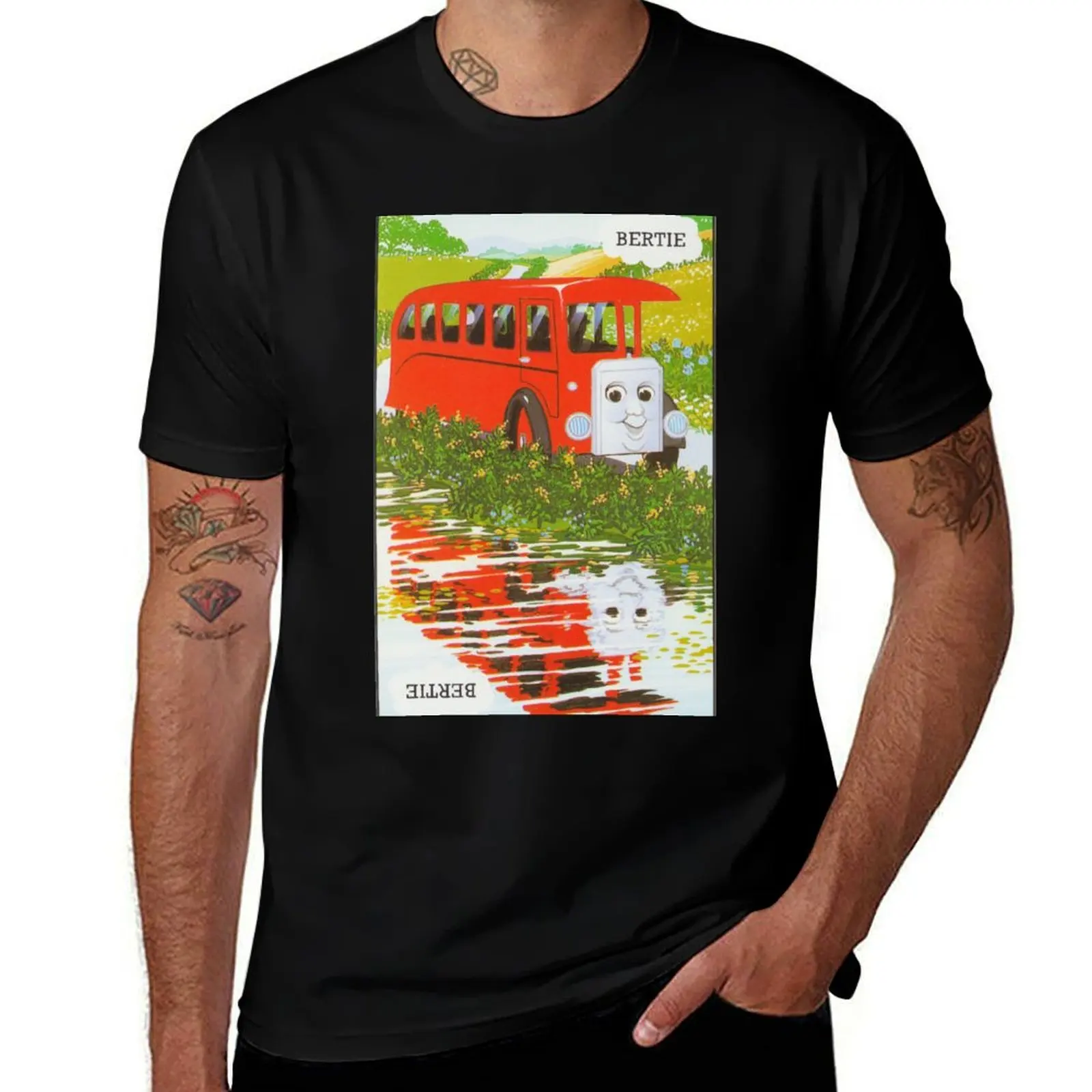 

Bertie the Bus Vintage Card T-Shirt cheap stuff new edition man t shirt summer tops mens designer t shirt