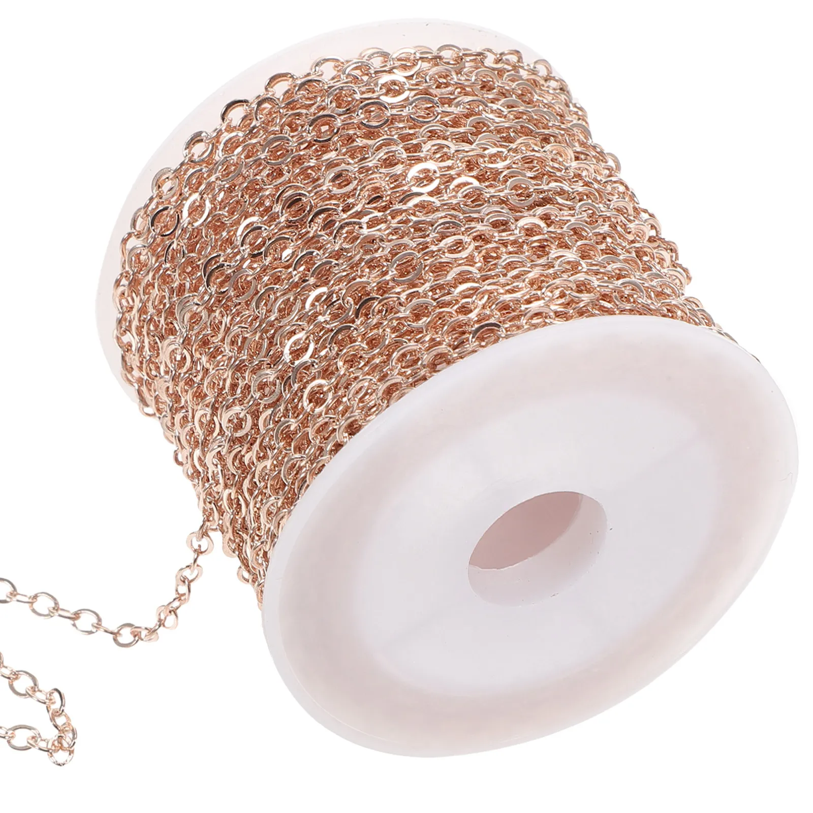 1 Roll Craft Chain Copper DIY Jewelry Making Replacement for Necklaces Bracelets Pendants Decorative Use DIY Jewelry Chain
