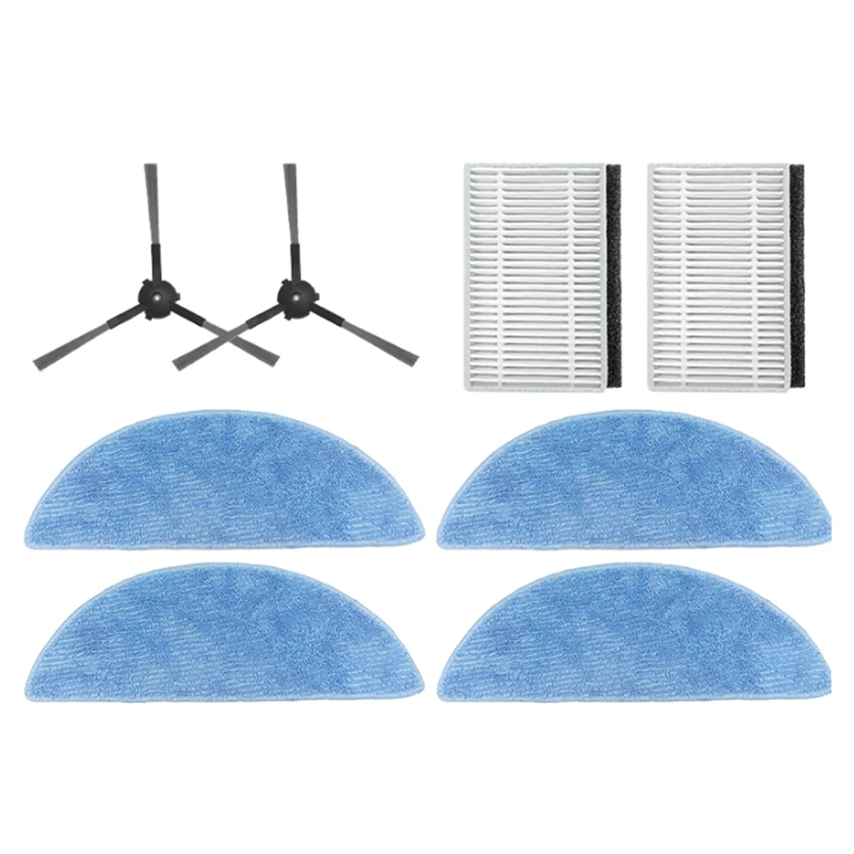 FZFZ 8-delig voor Y1 PRO / Y1 robotstofzuiger Onderdelen Vervangingsfilter Zijborsteldoek