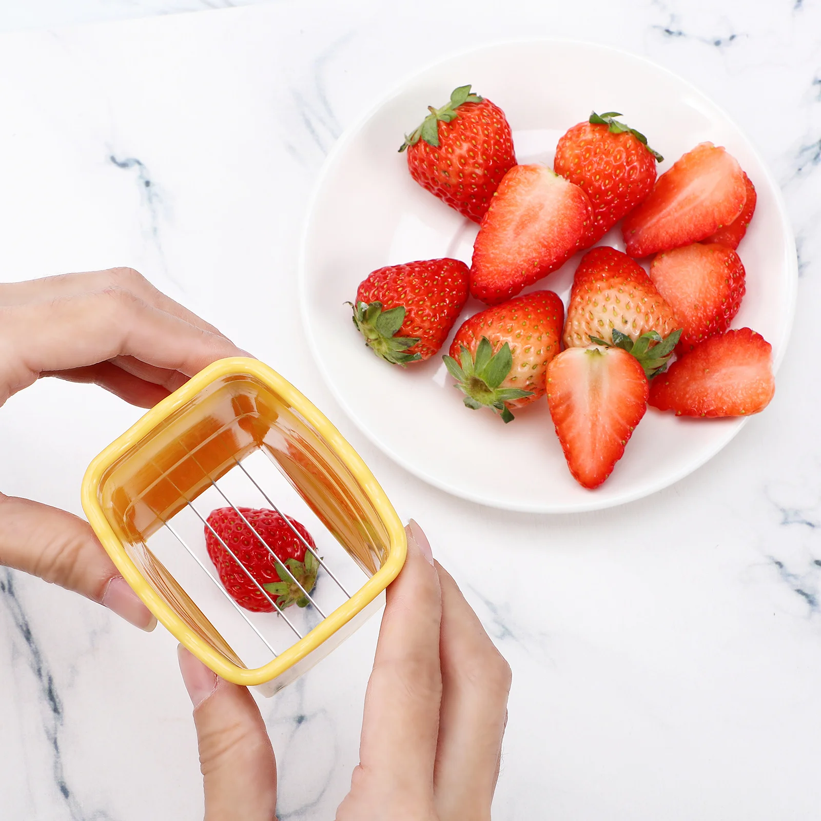 

3Set Stainless Steel Fruit Slicer Multifunctional Handheld Kitchen Cutter Tool for Vegetable Slicer