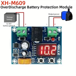 XH-M609 Carregador Módulo Board, Tensão Overdischarge Battery Protection, Precise Undervoltage Proteção, DC 12V-36V