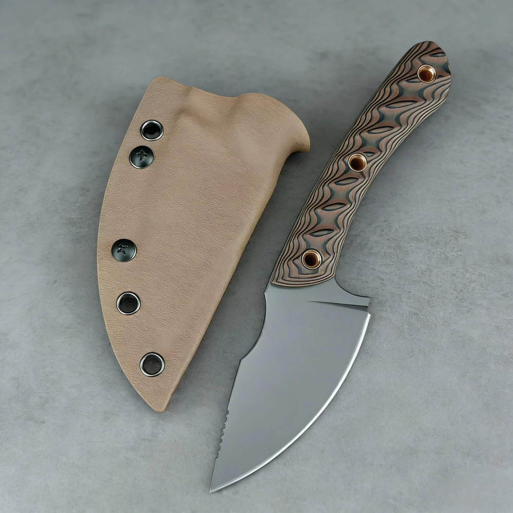 

New Style EDC Straight Blade Knife High Hardness Outdoor Knives 8Cr13MoV Blade G10 Handle Durable Fixed Knives Tactical Knives