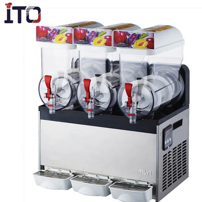 CE approved three tanks slush ice machine commercial