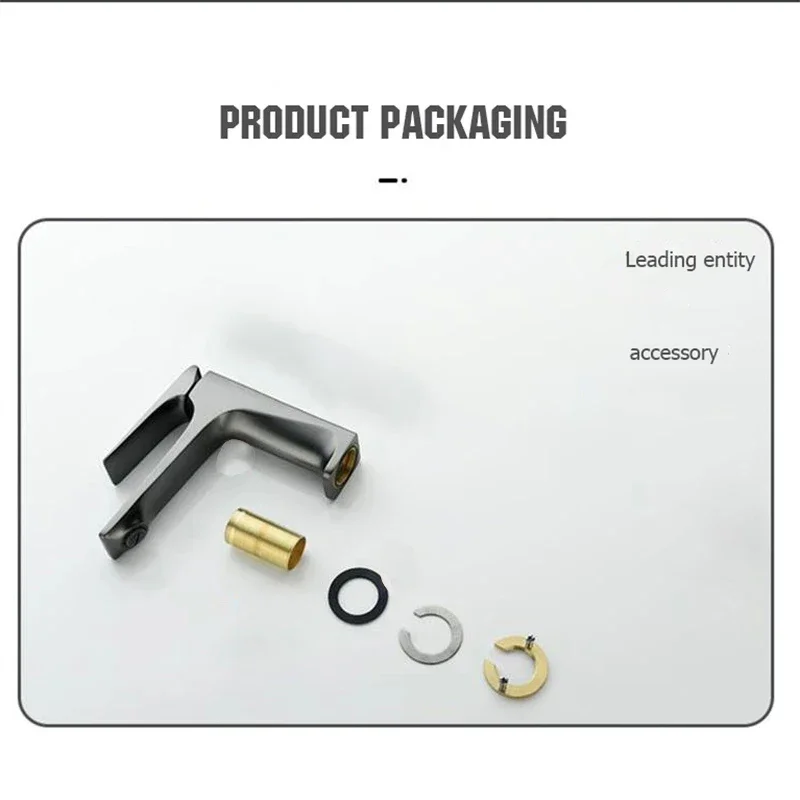 NEW High-end Brass Core Modern Bathroom Sink Faucet Single Handle Deck Mounted Wash Basin Water Tap Hot And Cold Mixer