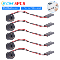 5PCS 4 Pins Beep Speaker Mini Plug Speaker Computer Motherboard Onboard Case Buzzer PC Case Buzzer for PC Interanal