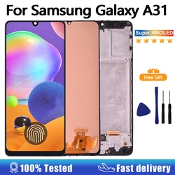 Pantalla LCD de 6,4 pulgadas Super AMOLED para SAMSUNG GALAXY A31 A315, montaje de digitalizador con pantalla táctil para Samsung SM-A315F A315F/DS A315G