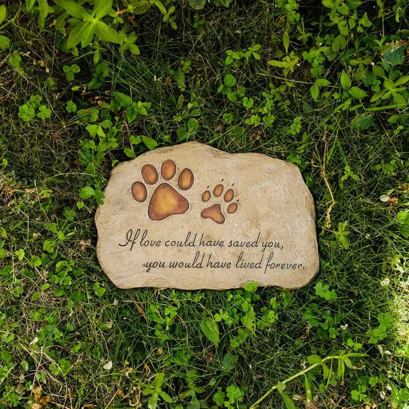 Pet Memorial Pedra Marcador, Sepultura Lápide, Lápide, Pet Grave, Cão ou Gato, Jardim, Presente