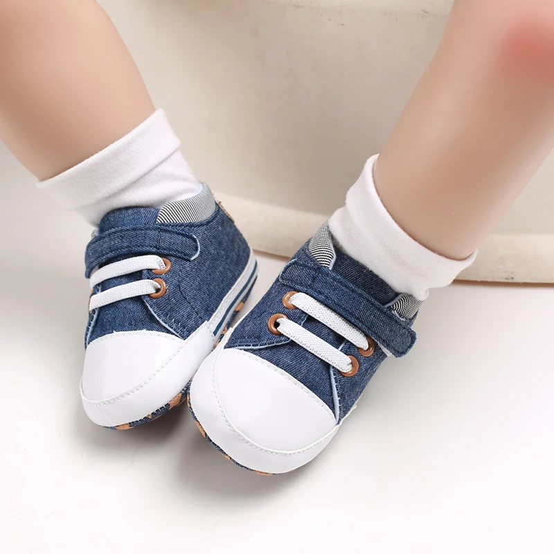 Chaussures en toile pour bébés garçons et nouveau-nés, semelle souple, chaussures de marche non ald, mode printemps et automne, enfants d'âge alth