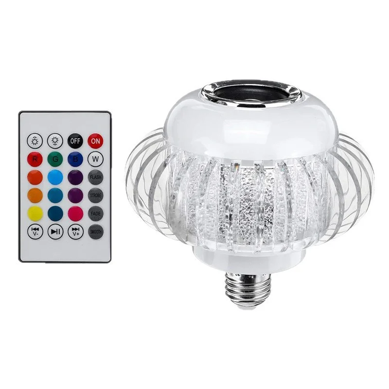 E27 RGB Ambient Light Bluetooth Speaker with Controller for Living Room Bedroom Family Gatherings Parties Christmas Decor