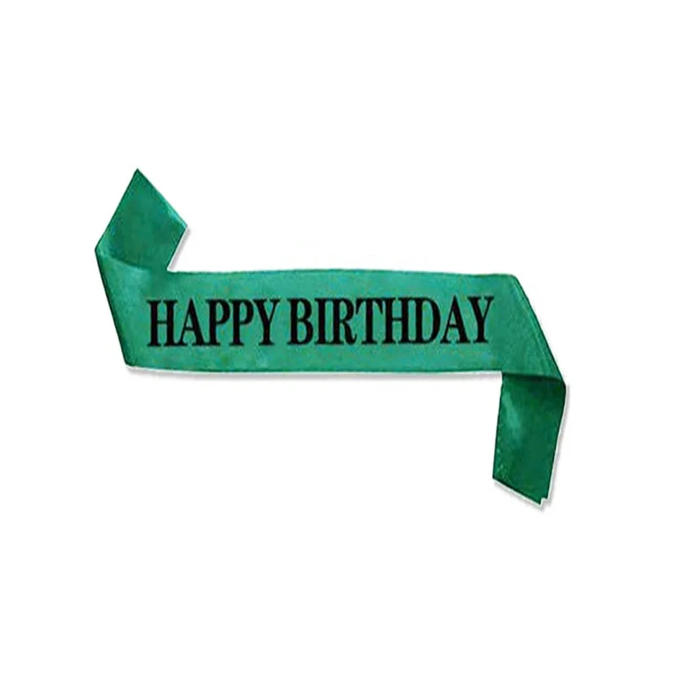 

1pc Birthday Sash Fabric Bright Size Fits Most Kids Adults Party Decor Supplies Fabric Sash For Birthday