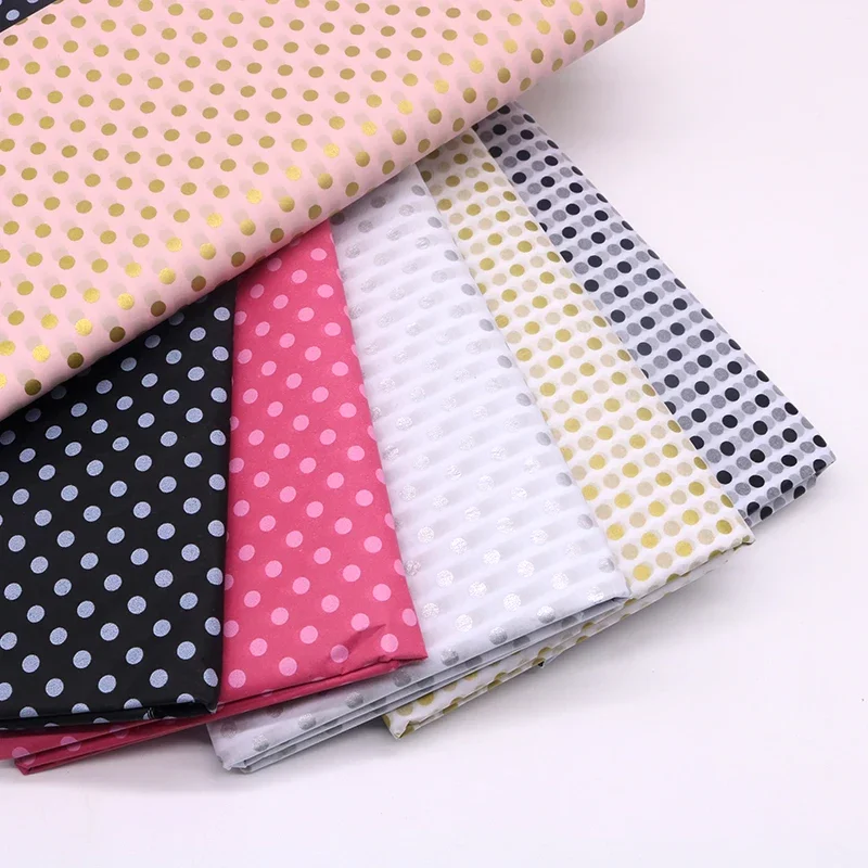 10sheet/bag Wrapping Papers Multicolor Dot Print Tissue Paper Bookmark Gift Wrapping Papers Floral Gift Packaging Material