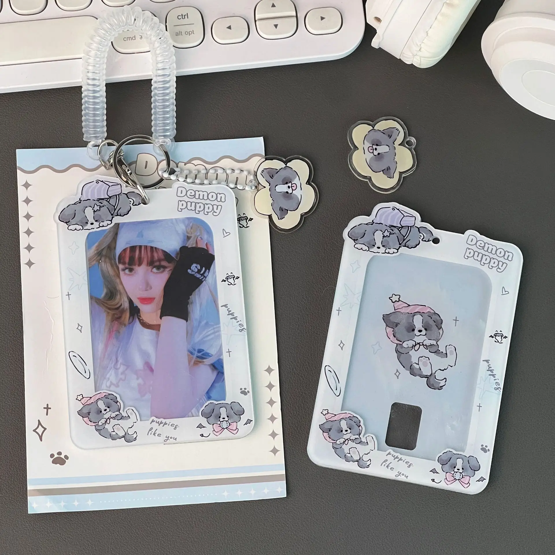 Document Protection ID Card Sleeve Acrylic Star Chasing Card Sleeve Cartoon ID Protection Cover
