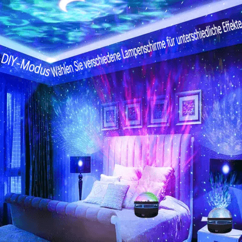 1pc Ocean Wave Projector,With 7-Colors Patterns & Remote Control,USb Powered For Bedroom Home Theater, Ceiling, Room Decor