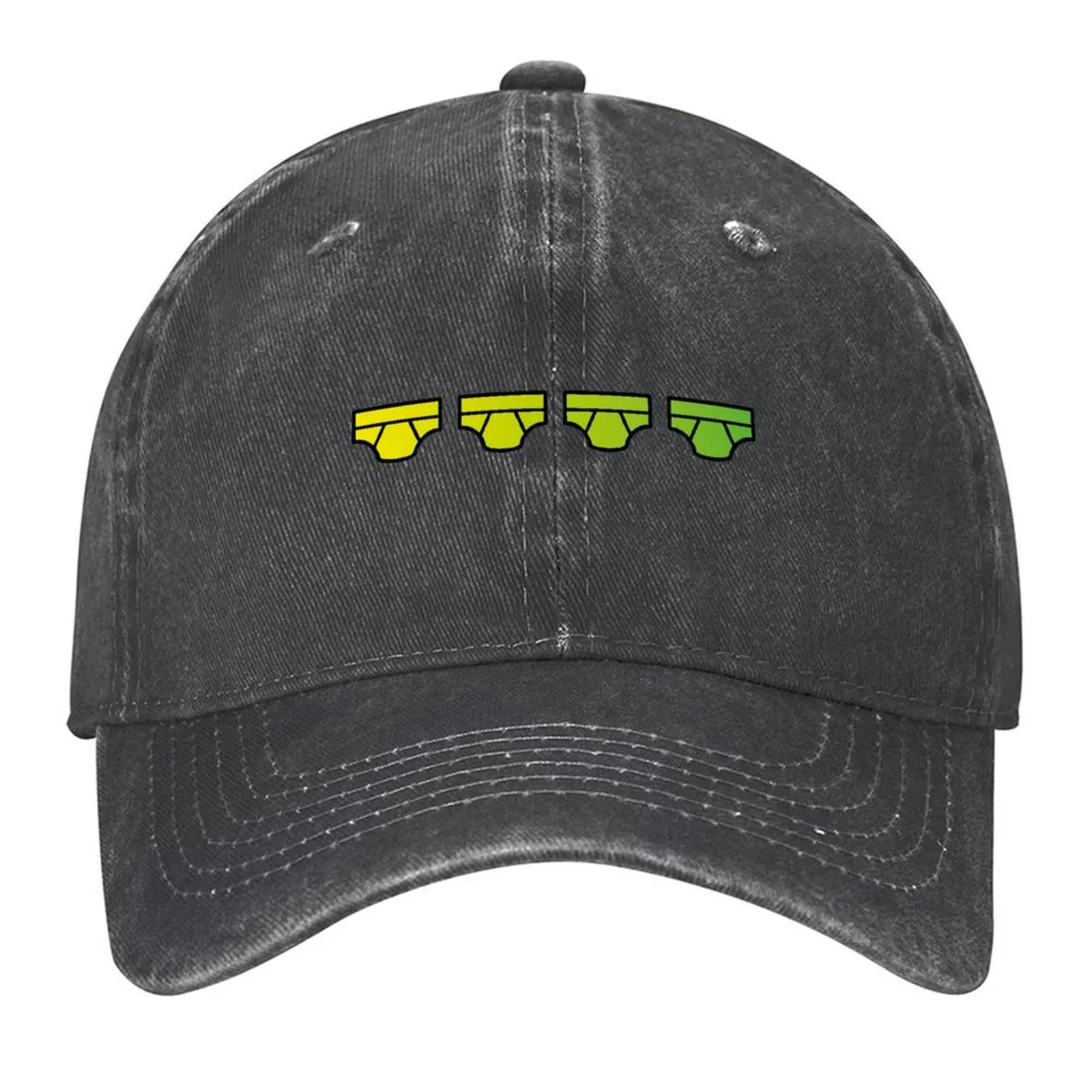 

Sleep edition gradient yellow green Baseball Cap sun caps Beach Outing tea Hat sun hat Man Women's