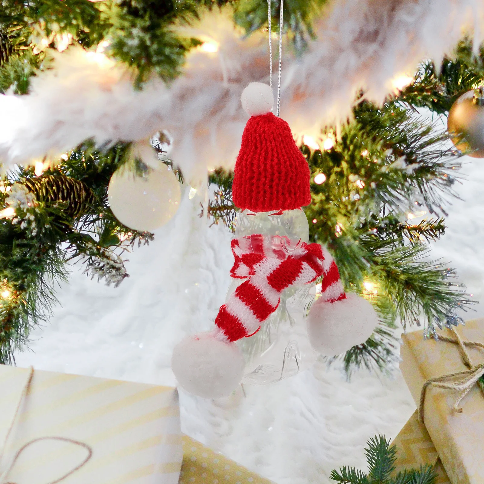 

5pcs Candy Jar Gift Christmas Beverage Bottles Gingerbread Man Shape 50Ml Juice Bottle For Milk Water Tea Portable Plastic