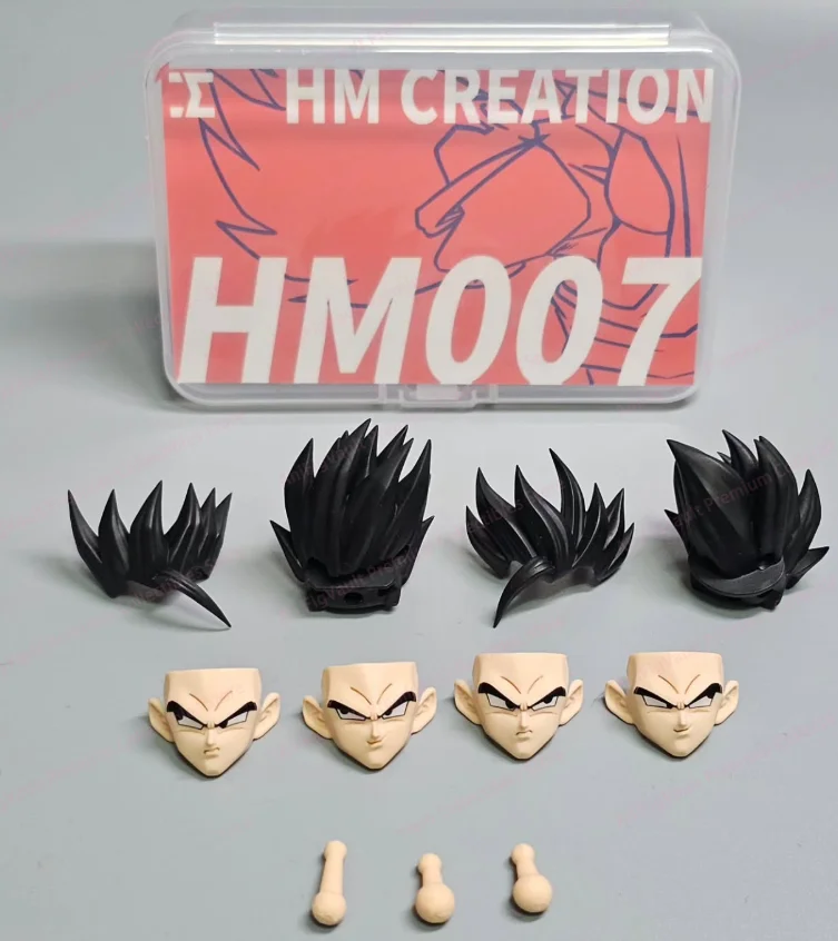 

HM HM06-08 God Fried Hair Black Gohan 1/12 Doll Head Sculpture Wusu Body Wusu Body Shf Dragon Ball 1/12 Moving Accessories Toy