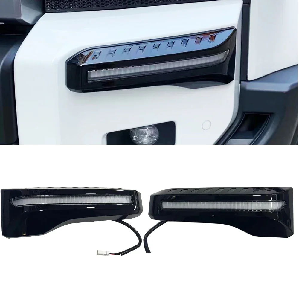 LC250 Front Bumper Daytime Running Light Lamp for to yo ta Land Cruiser Prado 250 2023 2024 2025 Accessories