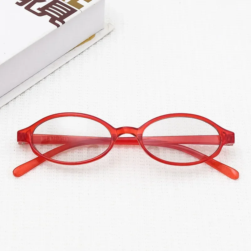 Frauen Modische Myopie Gläser Trendy Neue Kleine Rahmen Nahe Anblick Brillen für Weibliche Männer Vintage Oval Computer Brillen – Detail 5