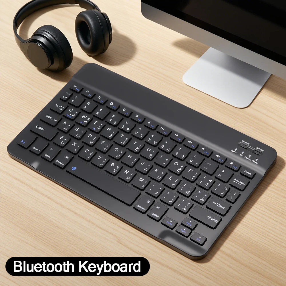 

Arabic Wireless Bluetooth Keyboard Compatible with Android/iOS/Windows Systems for iPad Tablet Keyboards