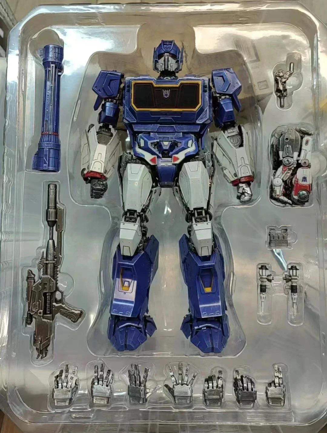 In Stock ThreeZero 3A G1 MDLX Transformation DLX Soundwave Ravage 80 Points Of Articulation Deluxe High Quality Action Figure