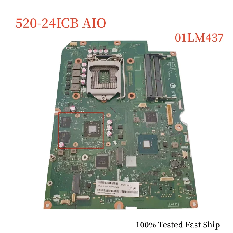 

LA-F901P For Lenovo IdeaCentre 520-24ICB 520-22ICB AIO Motherboard 01LM437 LGA1151 DDR4 Mainboard 100% Tested Fast Ship