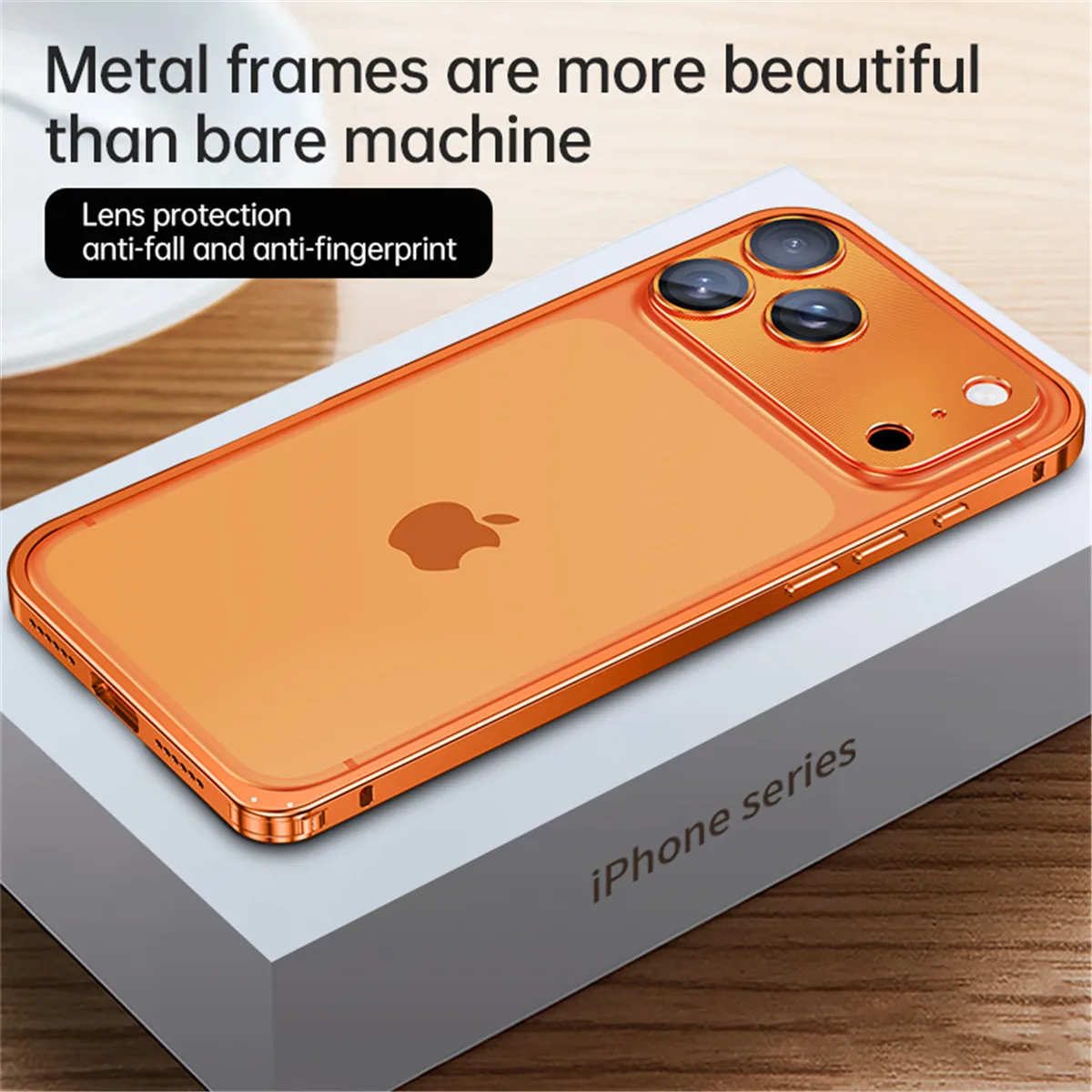 Wytrzymała obudowa z metalu ze stopu aluminium do iPhone'a 17 Pro Max 16 15 14 13, metalowa osłona obiektywu, szkło ochronne, odprowadzanie ciepła. — zdjęcie produktu 6