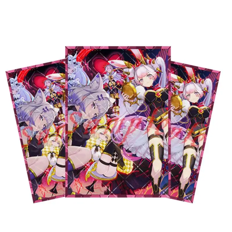 60Pcs/set Yu Gi Oh Diy Cards Sleeve Alice Lady of Lament Anime Game Characters Colorful Laser Version Card Protective Cover