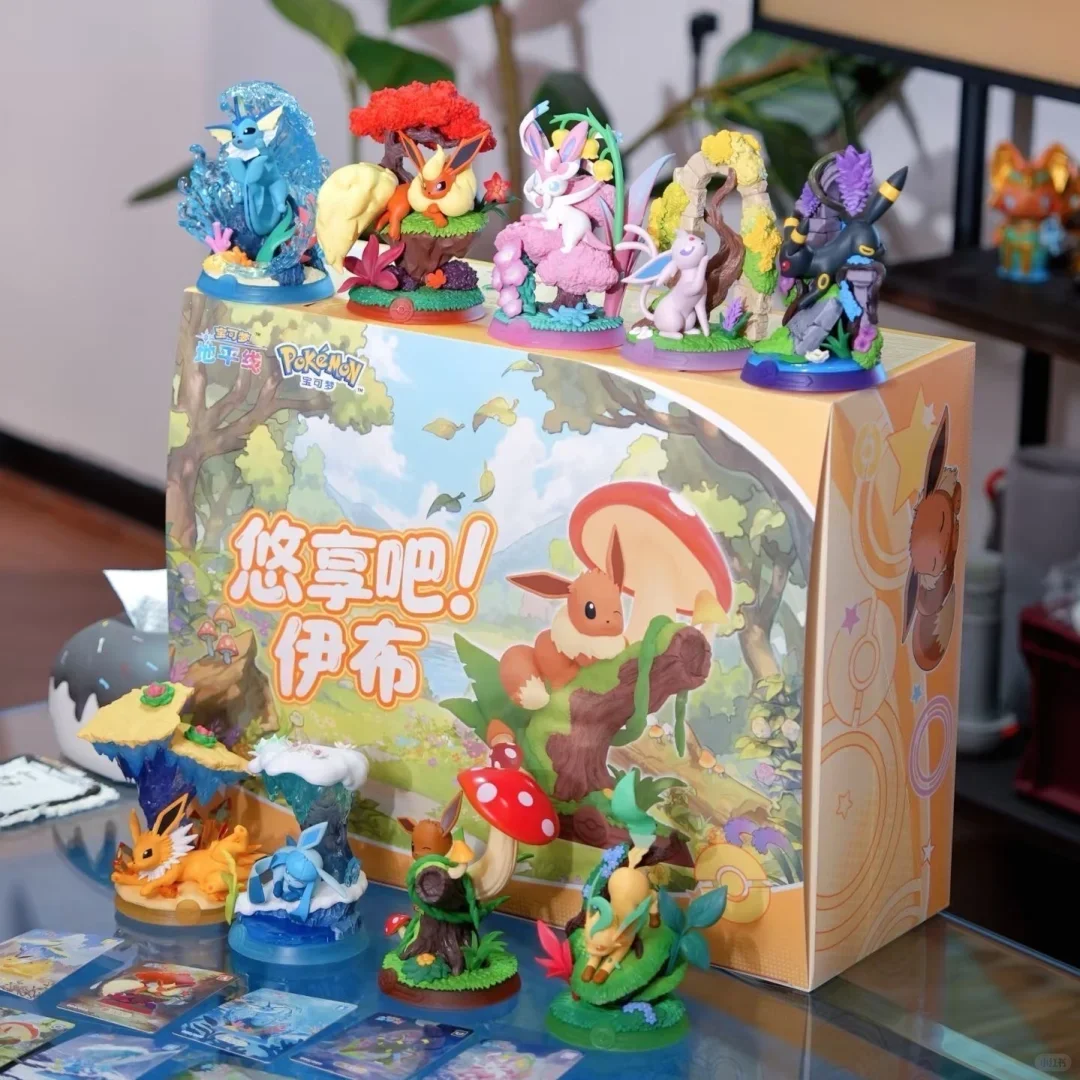 funism-公式ライセンス取得済みポケモン-eeveelution-ブラインドボックスフィギュアコレクタブルデスクトップ装飾アニメファン向け新年ホリデーギフト