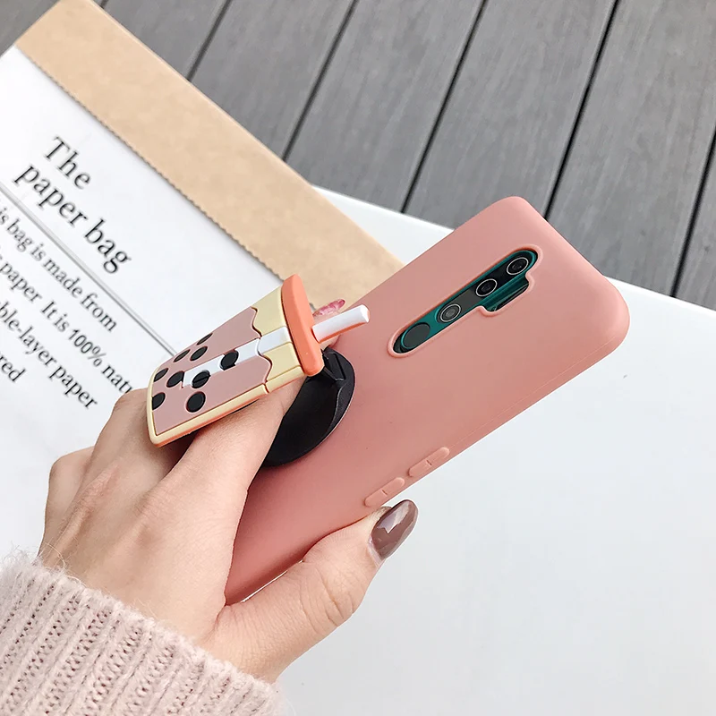 3D Cute Cartoon Phone Holder Case For Samsung Galaxy A32 A52 A72 A53 A73 A33 4G 5G A52s Cute Silicone Avocado Stand Grip Cover