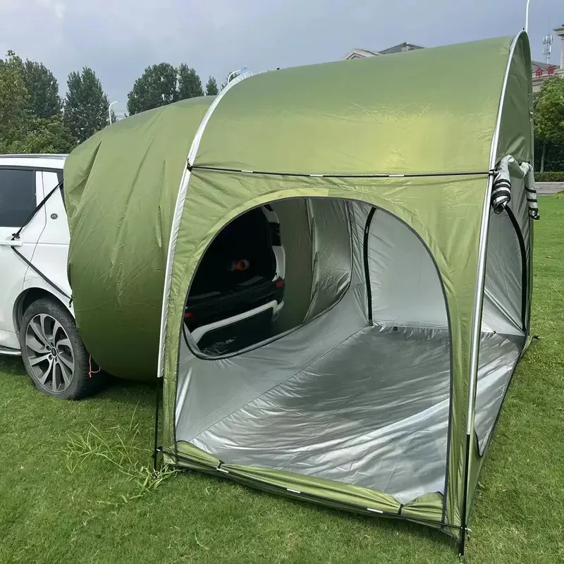 

SUV rear connection camping tent outdoor car trunk tent with roof sun protection camping equipment bicycle tent storage room