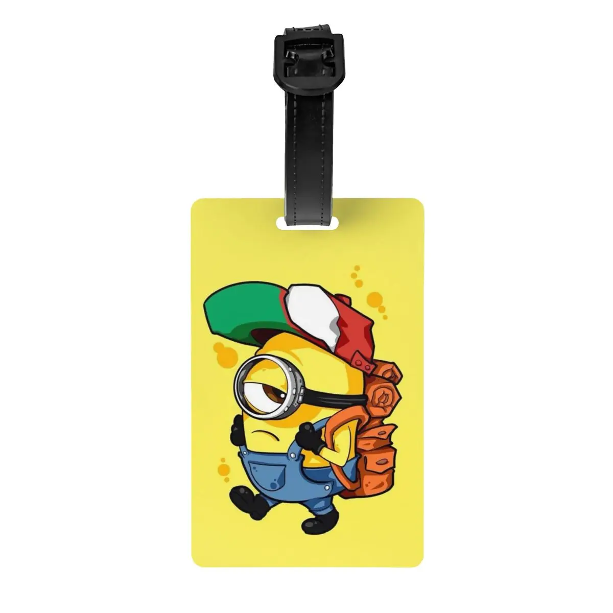 

Custom M-Minions Anime Cute Luggage Tag Custom Funny Cartoon Baggage Tags Privacy Cover ID Label