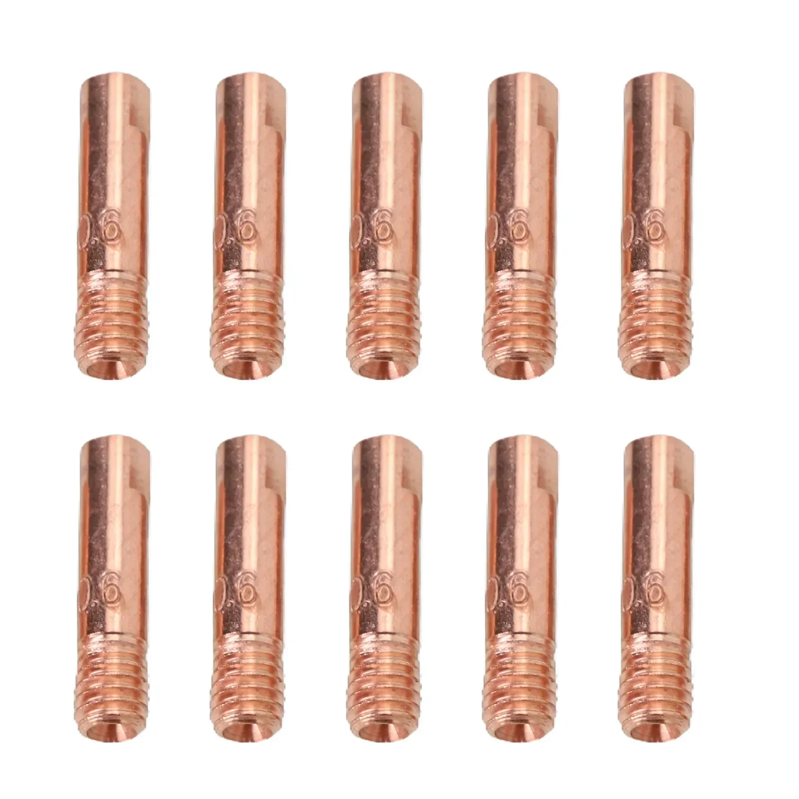 10Pcs Welding Torch Nozzle MB-15AK MIG/MAG M6 Welding Torch Contact Tips Gas Nozzle 0.6/0.8/0.9/1.0/1.2mm Power Nozzles