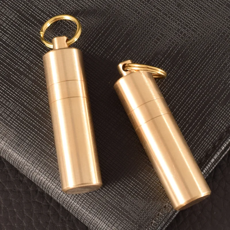 Mini Portable Brass Lighter Fuel Gasoline Oil Bottle Pot Spare 54*14MM