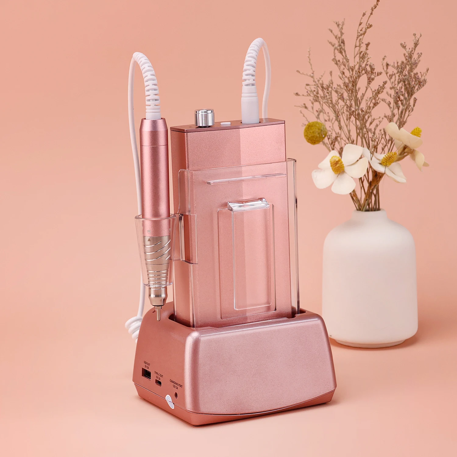 85W Nieuwe Europese Stijl Duurzaam Aluminium 45000 Rpm Borstelloze Hoge Snelheid Stille Oplaadbare Nagelboormachine Boren Efile