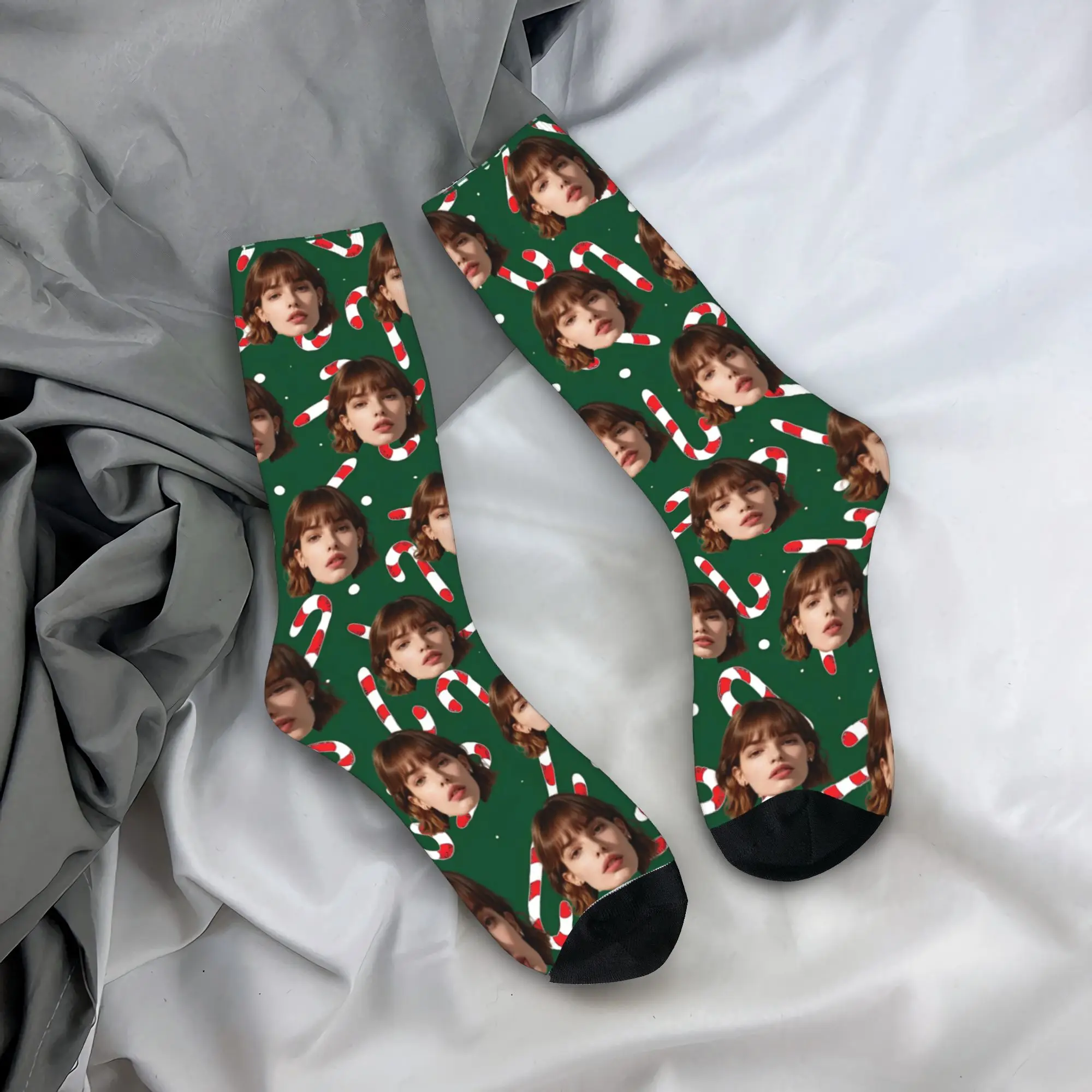 

Custom Face Christmas Socks Personalized Socks with Face Photo Custom Face Socks Xmas Gift Socks