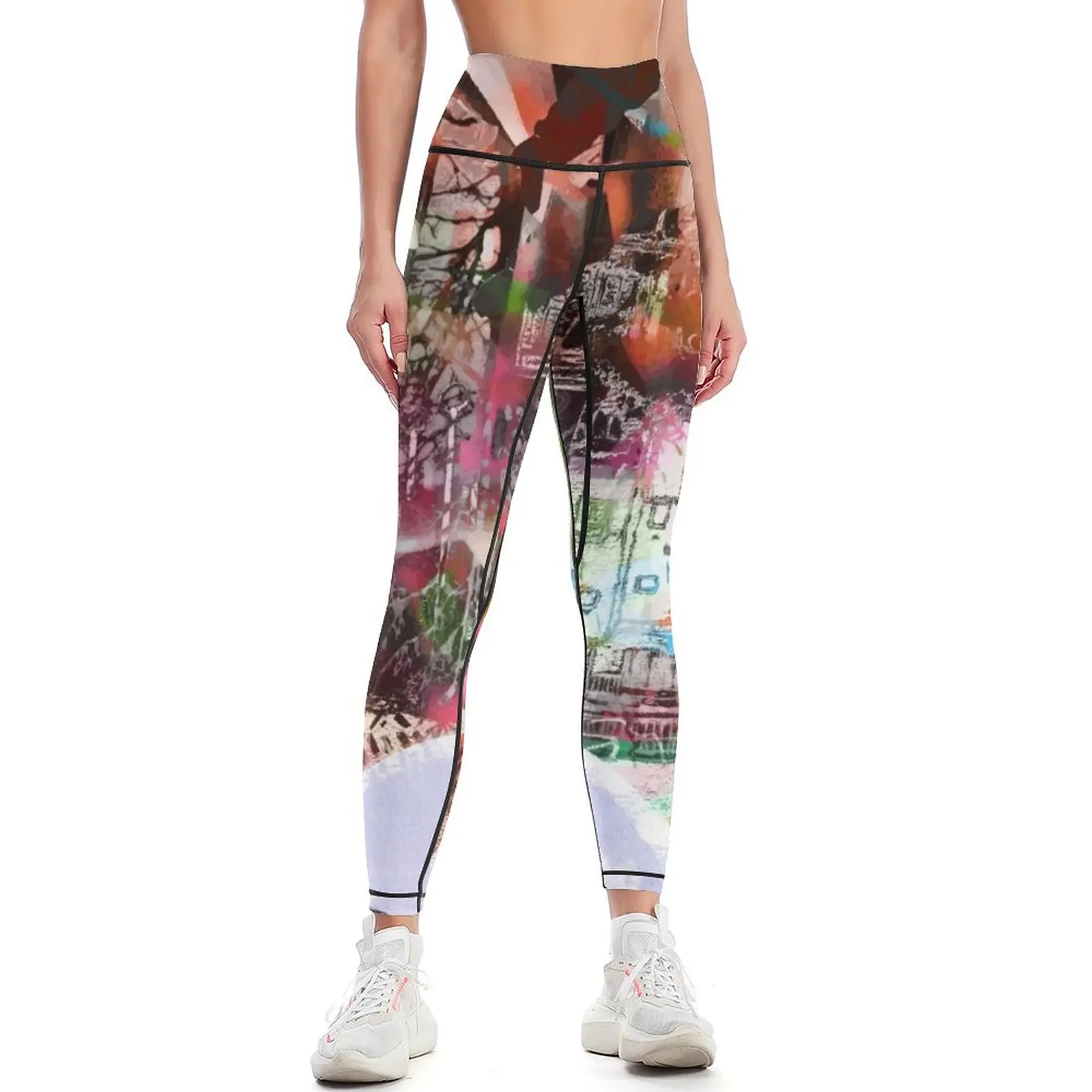 

hommage for Marc Chagall Leggings jogging pants high waist sports for Womens Leggings