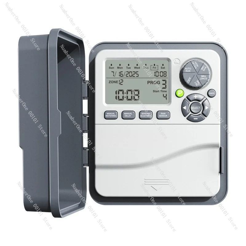 Engineering grade irrigation controller, multi-zone timing, garden automatic watering system