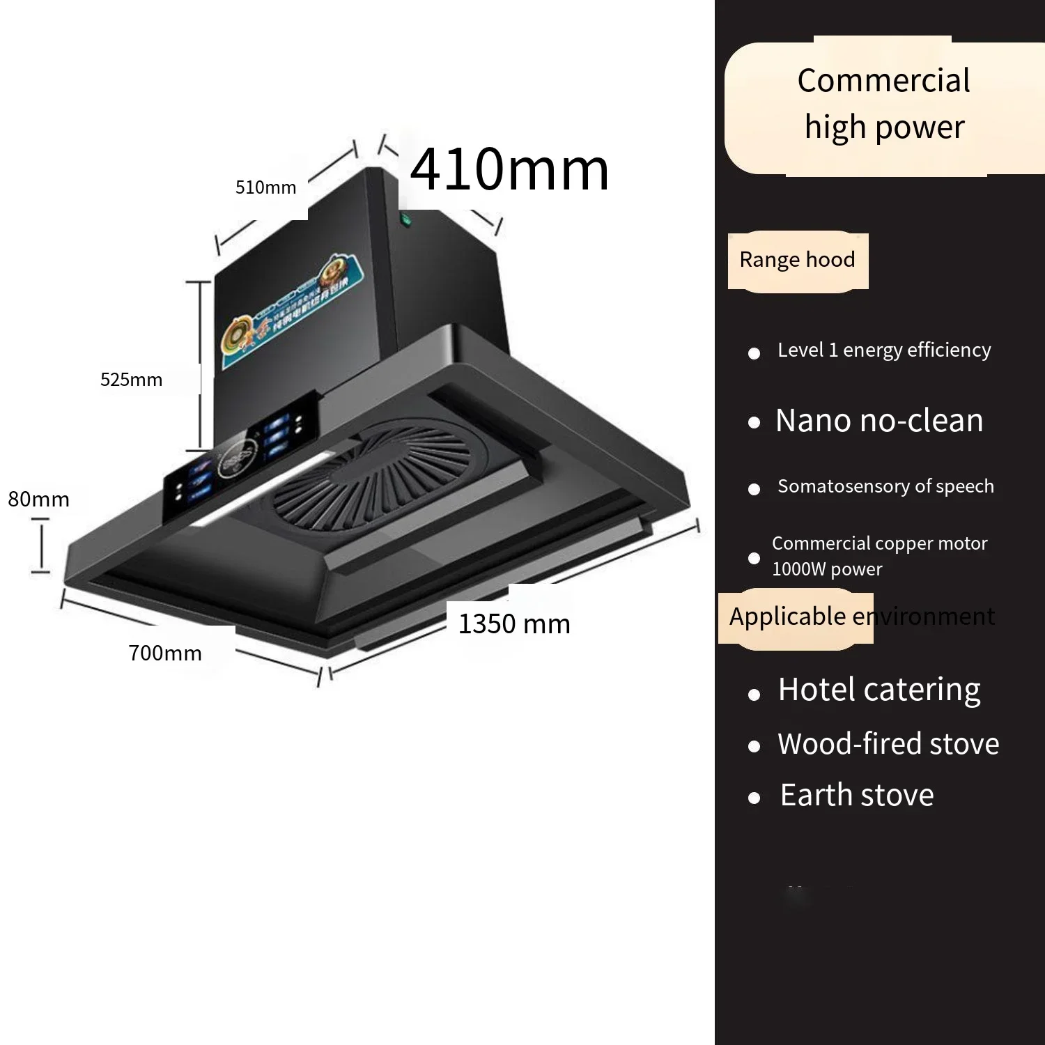 

-for Agent Touch Control Kitchen Hood Range Custom or Standard Side Wall Price Mini Chimney Kitchen Extractor