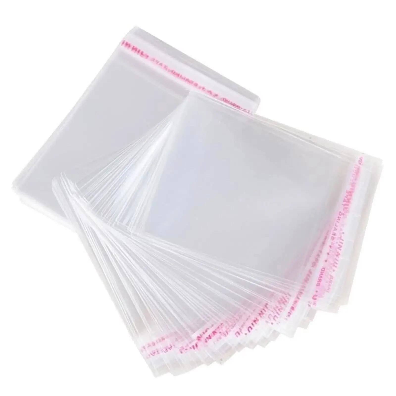 100pcs 5 Wires OPP Self Seal Self Adhesive Bags Rectangle Transparent Clear Waterproof Gift Food Candy Pacakging Storage Bag