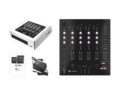 XTUGA M6 Professional Audio Home Stage Performance Mixer For Dj 8 Channel Digital Sound Mixing Console 48V Phantom Power